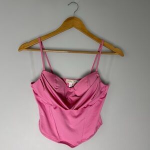 Pink Spaghetti Strap Top